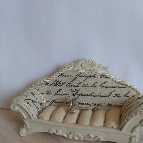 Art Deco Aquamarine Silver Ring - Picture 4 of 5